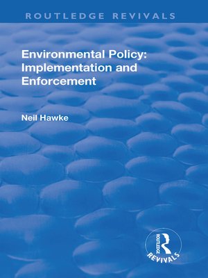 cover image of Environmental Policy